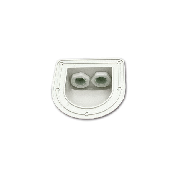 GES Passatetto a Cupolino Ø 12 mm Bianco
