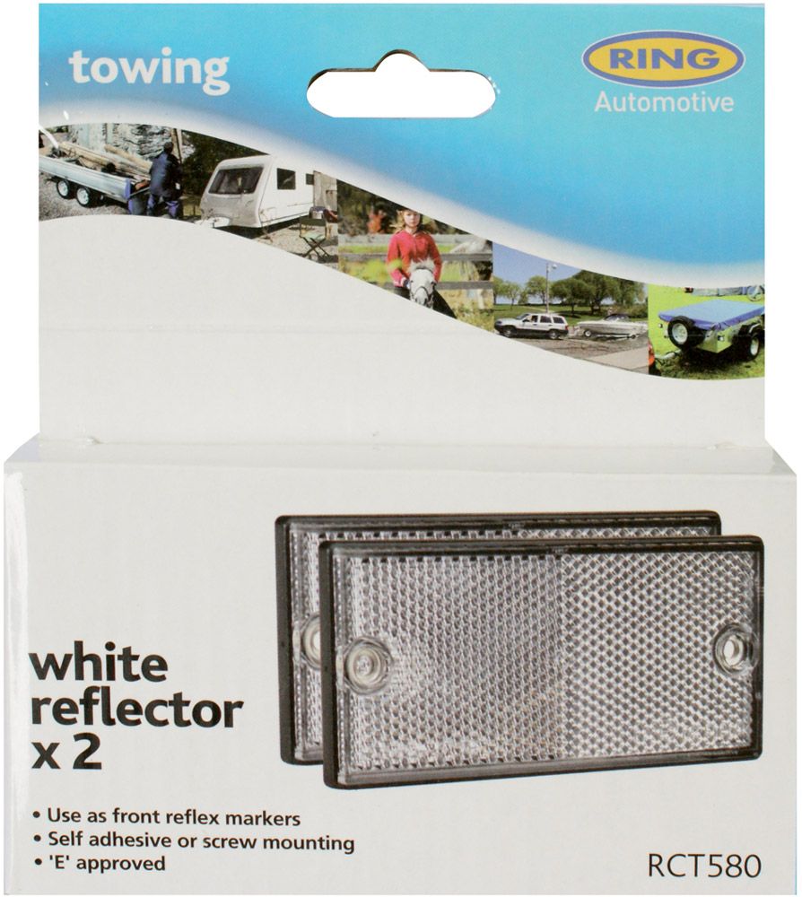 Weißer Frontreflektorring