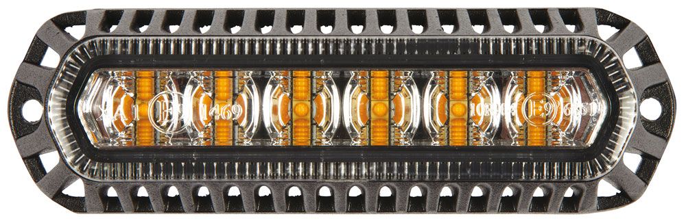 Luz estroboscópica LED naranja de 12/24 V, homologada por Ring