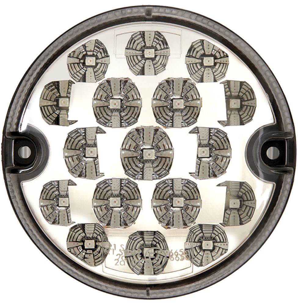 Anillo de luz LED 12-24V 95 mm luz antiniebla trasera transparente