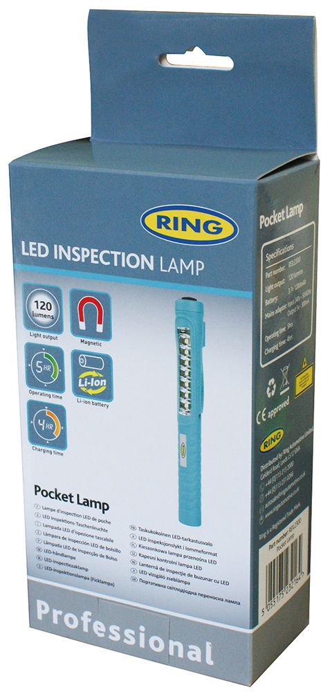 Ring Lampada da ispezione professionale magnetica