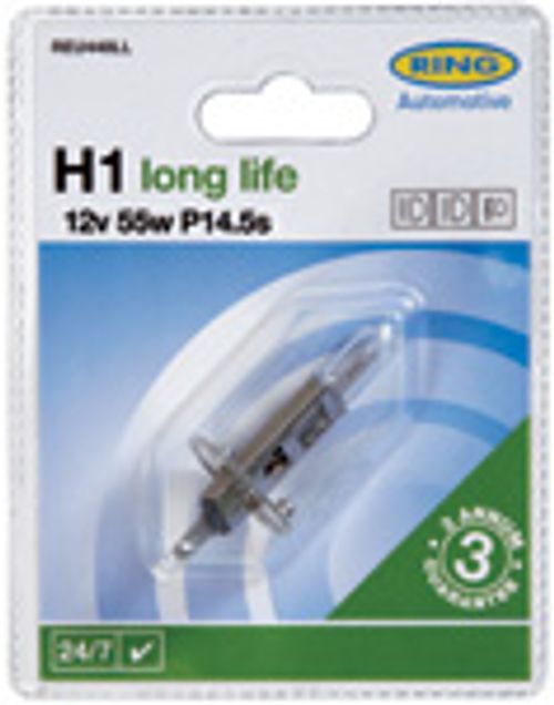 Bombilla de larga duración Ring 12V 55W H1