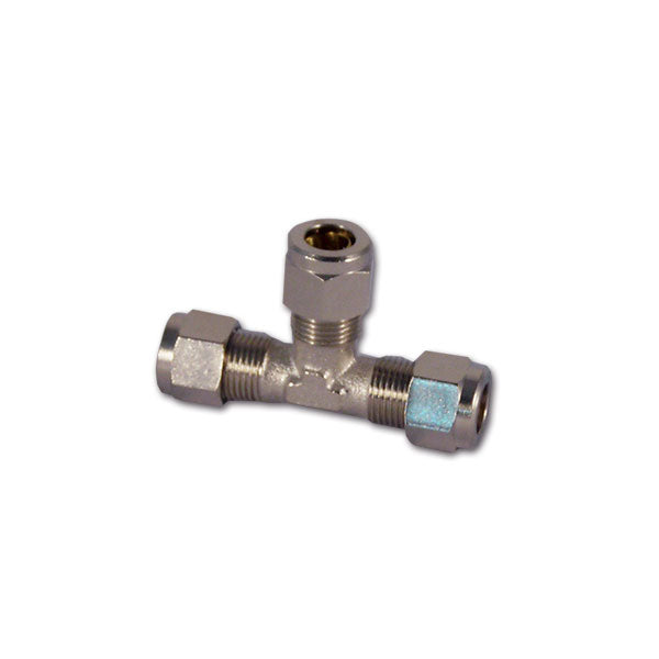 Accesorio en T para gas de acero galvanizado de 8 mm de diámetro RGS116