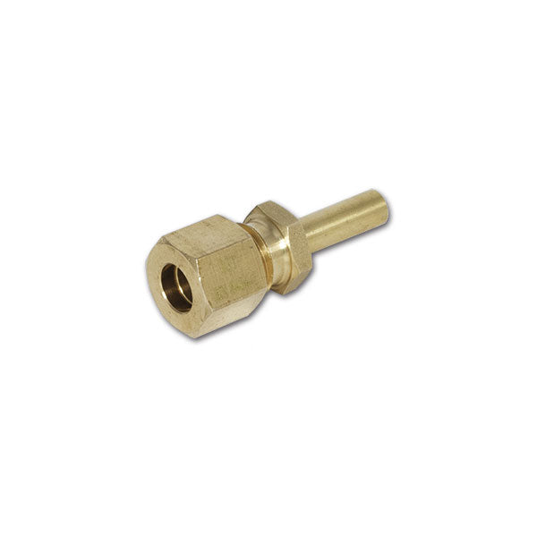 Accesorio de gas de diámetro 10 mm con vástago liso de diámetro 8 mm RGS132