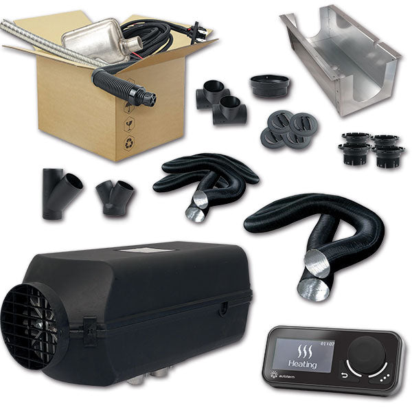 Autoterm Kit Air 4D Riscaldatore ad aria Camper e Van con pannello Comfort