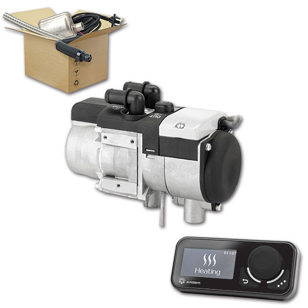 Autoterm Warmwasserbereiter für Wohnmobile und Vans, Flow 5D Kit mit Komfortpanel