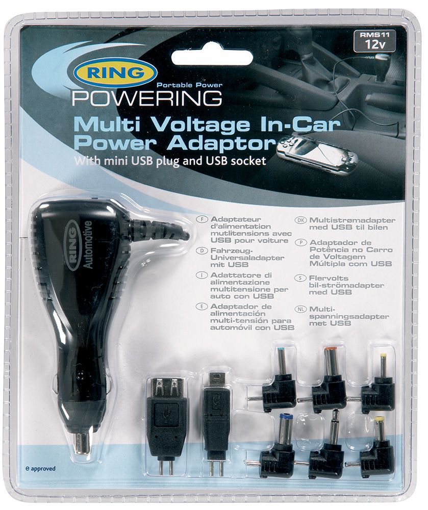 Ring 12V 2,5A Multispannungs-Akkuladegerät