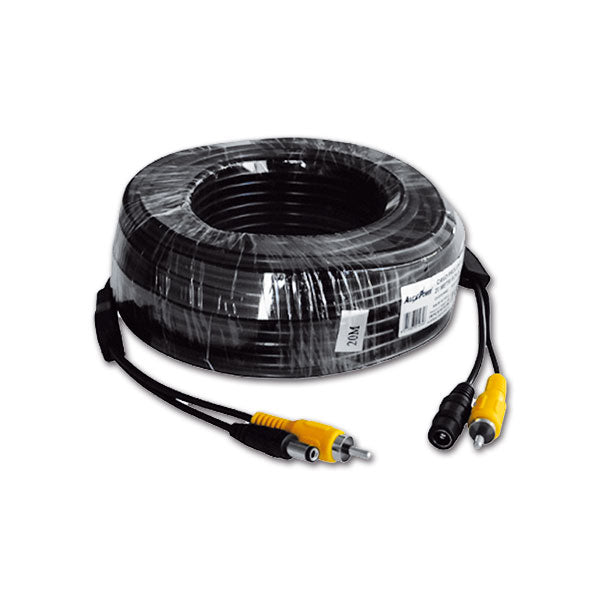 Cable de extensión RCA con conector de alimentación de 20 m RTC044