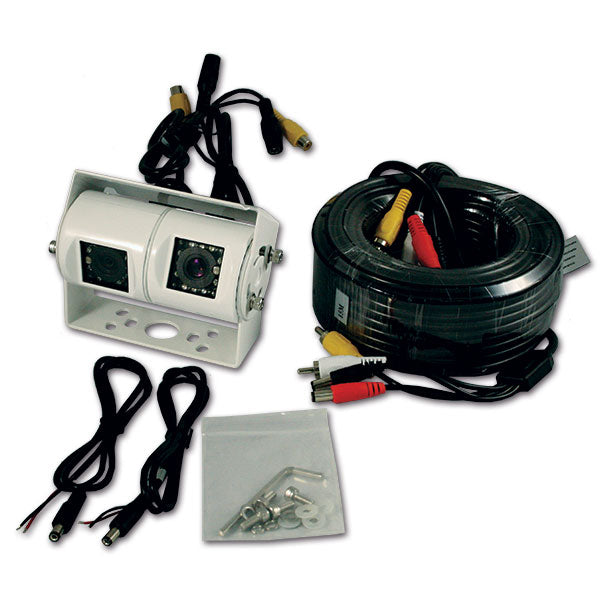 Antarion Retrocamera camper doppio occhio con infrarossi IR