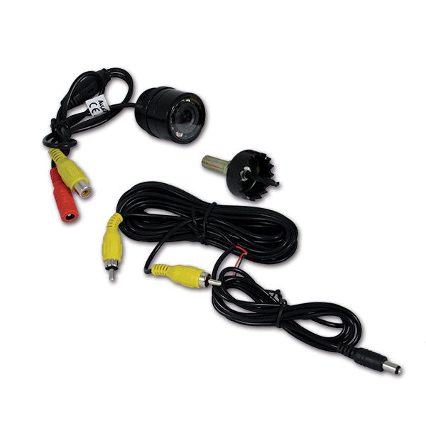 Cámara de visión trasera infrarroja empotrada RTC056 con cable RCA