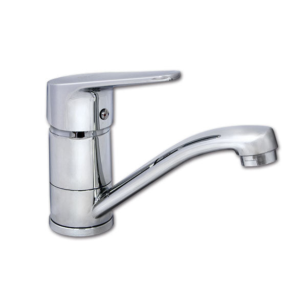 Single-lever sink mixer with short swivel spout RUB2010