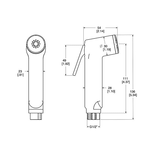 Doccia shut off ABS cromo RUB2020R