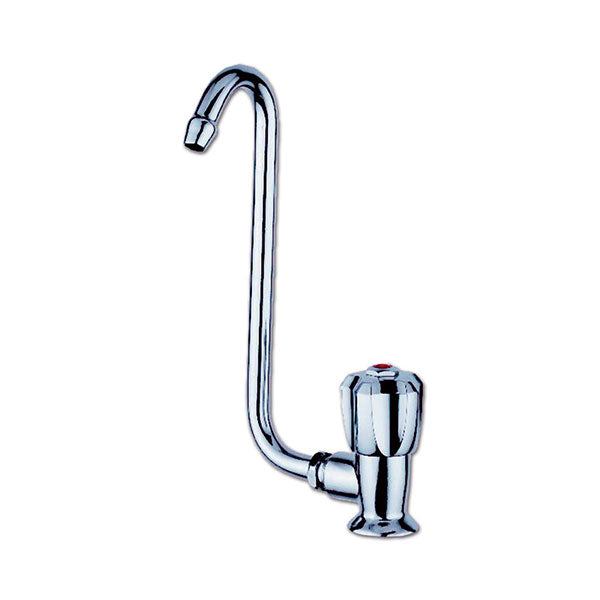 Grifo CRISTAL monomando derecho con caño abatible RUB2125A
