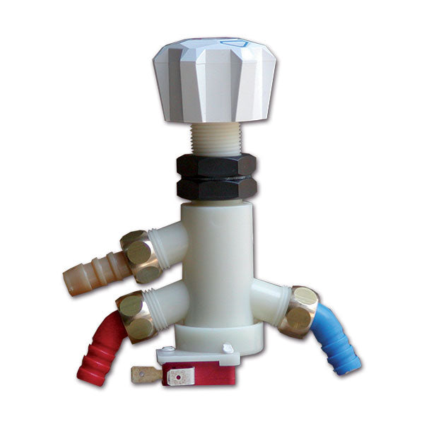 Mezclador bajo encimera con interruptor blanco RUB5021