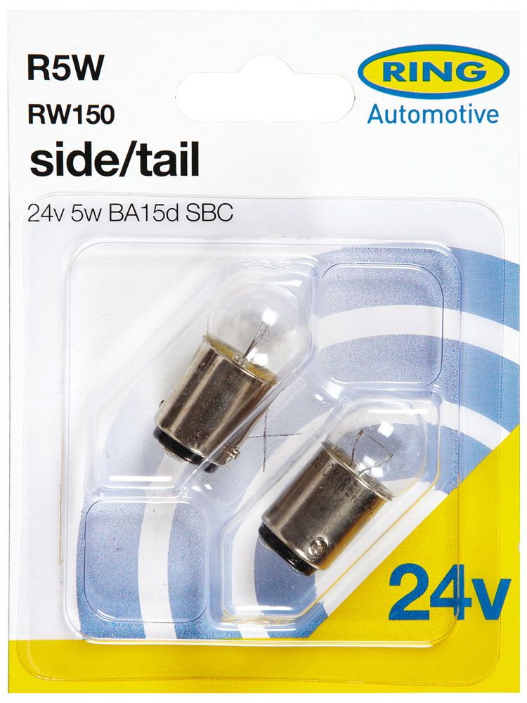 Ringbirnen 24V 5W R5W