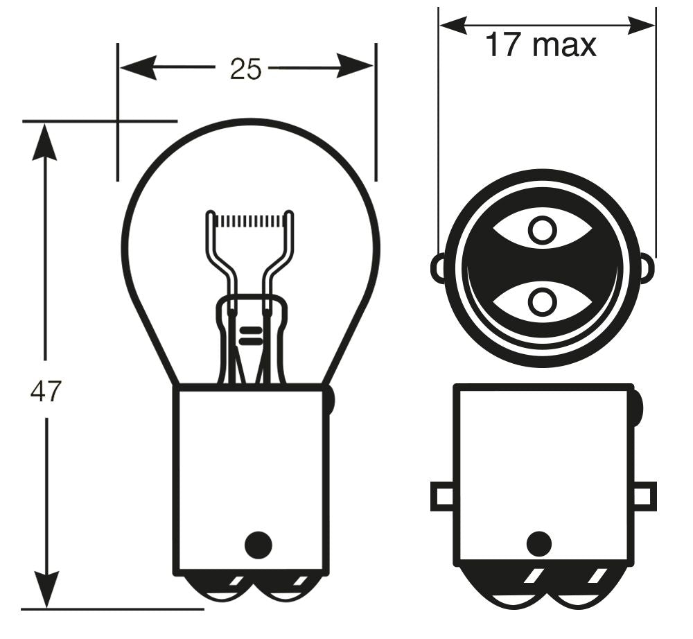 Bombillas de anillo 24V 21W P21W