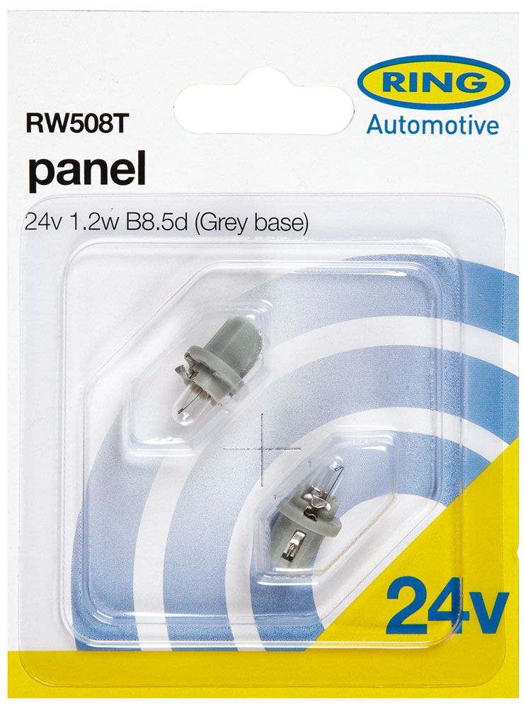 Ringlichtbirne 24V 1,2W grauer Sockel