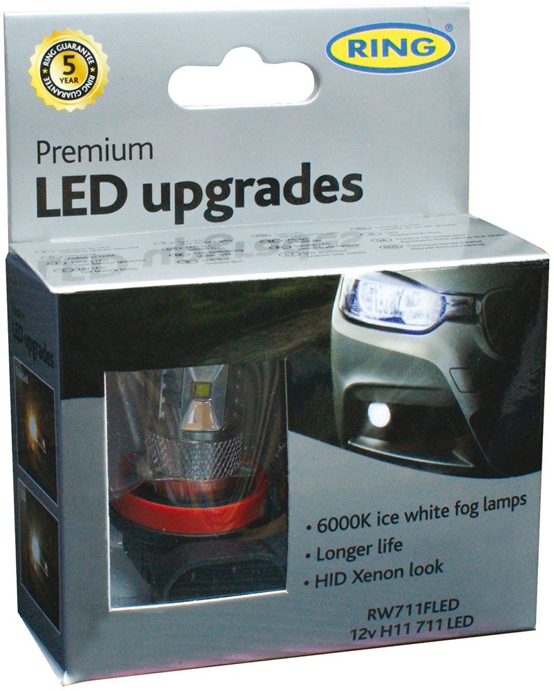 Bombillas LED de anillo 12V H11 6000K Premium