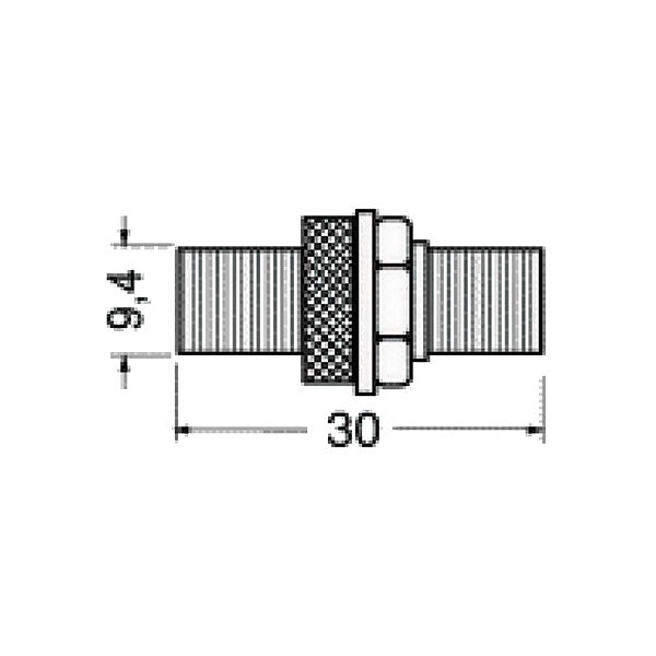 Conector IEC F/F de 5 mm de diámetro SCR302