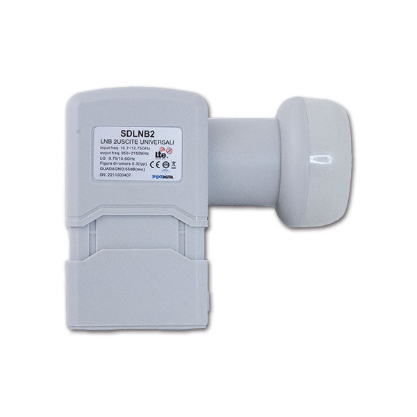 Iluminador de antena satelital LNB doble universal SCR602