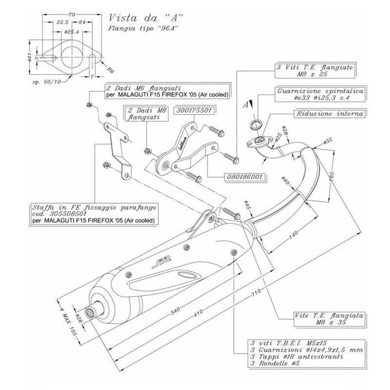 Yamaha Jog 50 R 04 - Auspuffseite