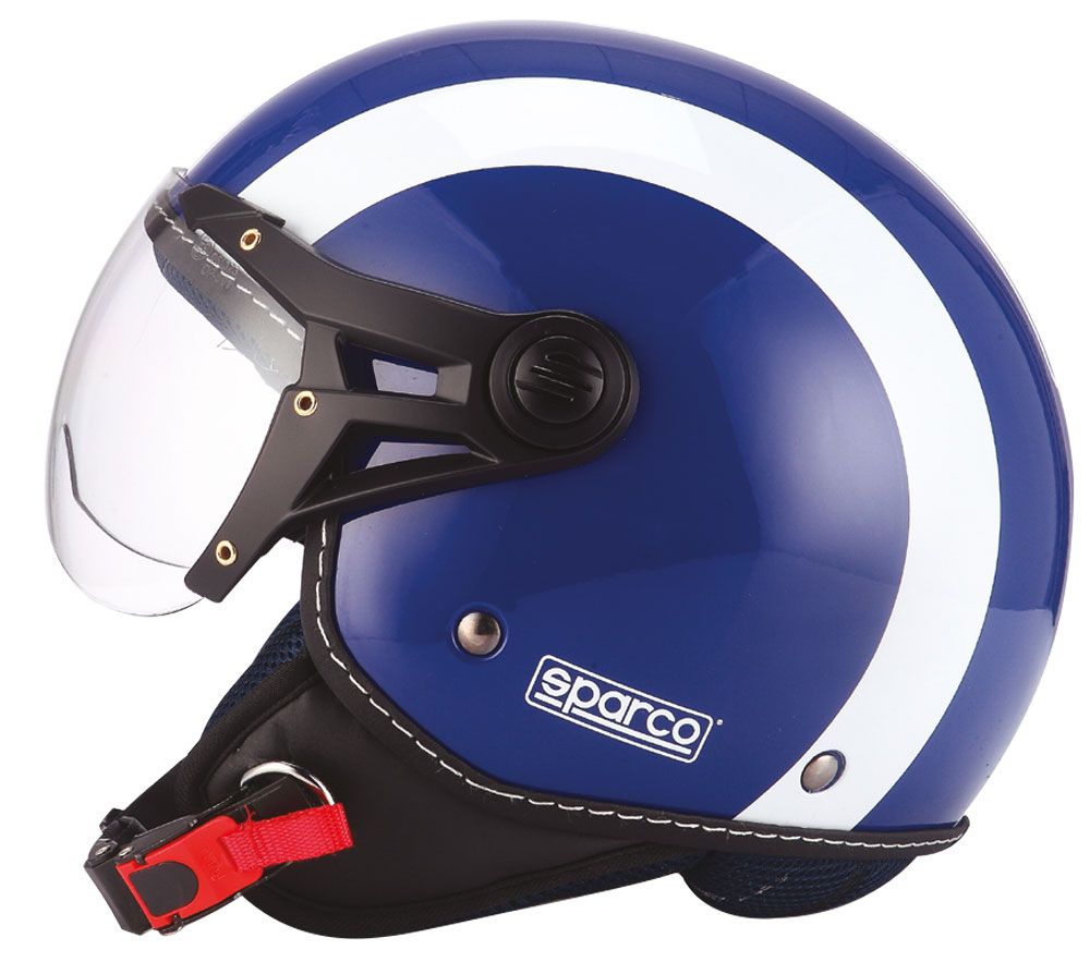 Sparco Casco moto SP501 blu taglia XS