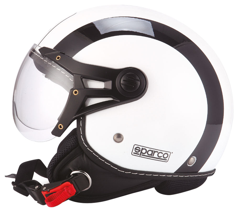 Sparco Casco moto SP501 bianco/nero taglia XS