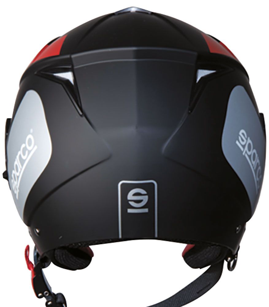 Sparco Casco moto SP503 nero/rosso opaco taglia XS