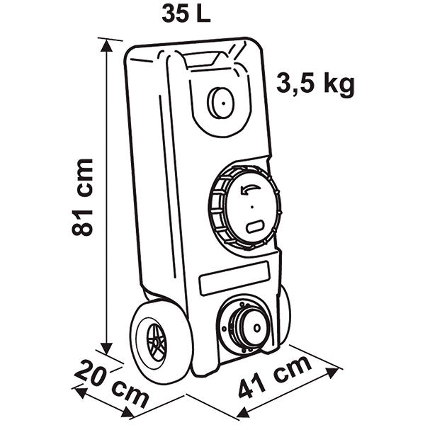 Fiamma Rolltank 40 F - 35 L 08307-01A