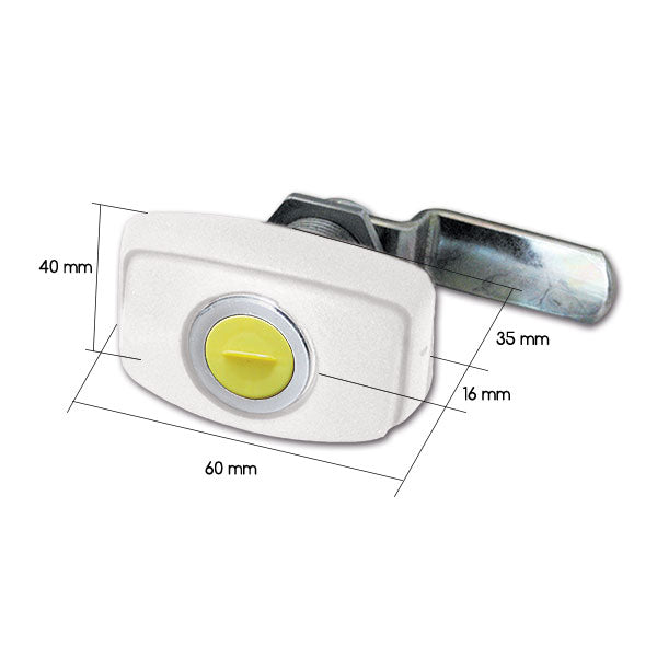 Cerradura 1046 blanca SRT1046BP