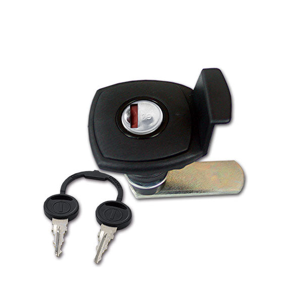 Cerradura negra 1048 con par de llaves SRT1048N