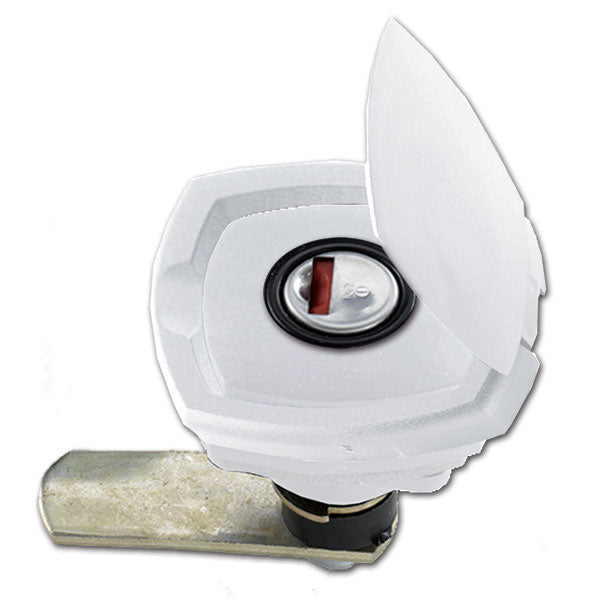 Cerradura blanca 1049 con par de llaves SRT1049B