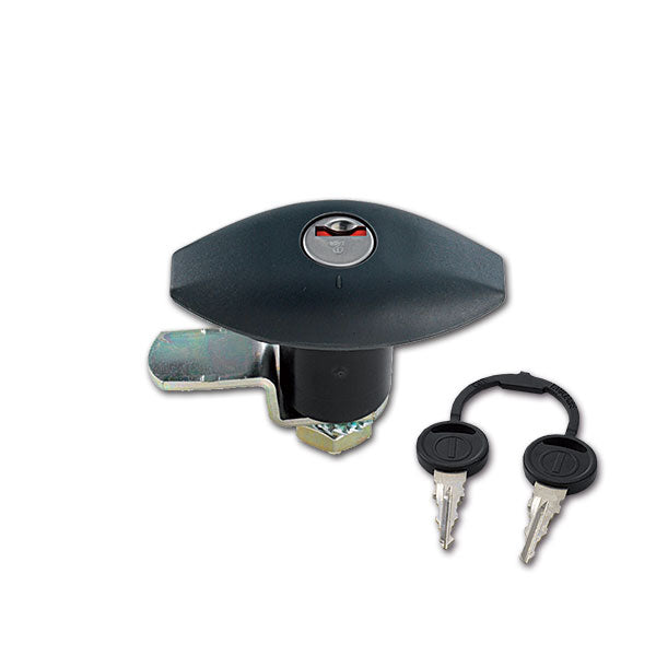 Serratura 1051 nera con cilindretto e chiave SRT1051N