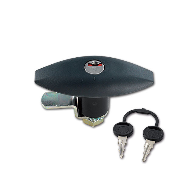 Serratura 1052 nera con cilindretto e chiavi SRT1052N