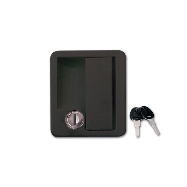 Serratura 1070 nera con chiave e cilindretto SRT1070NPE