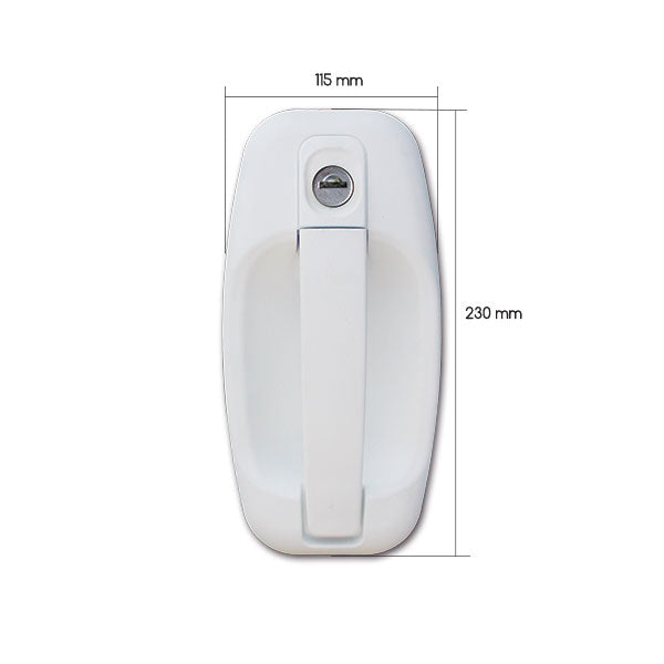 Maniglia esterna 1115 bianca con chiavi SRT1115BPE