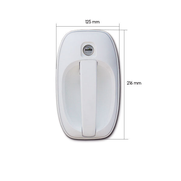 White external handle 1122 with keys SRT1122PE