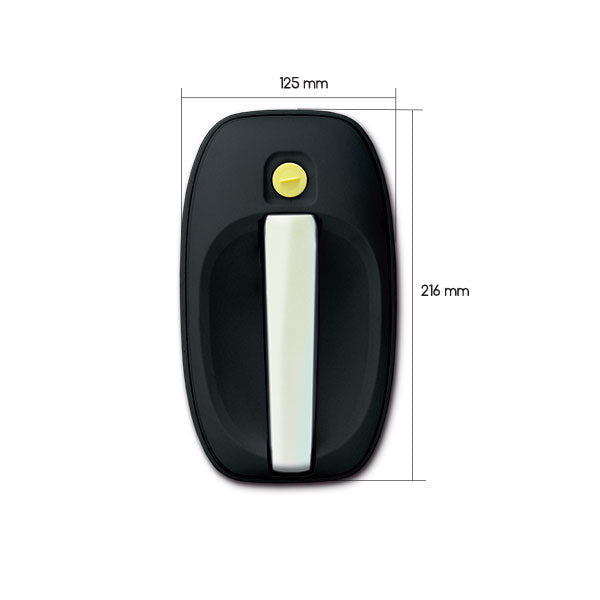 Manija exterior cromada negra 1122 SRT1122RP