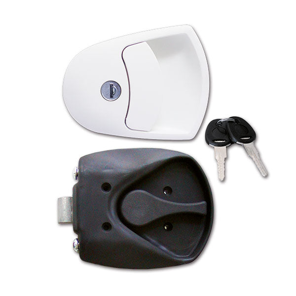 Cerradura blanca 1125 completa en bolsa 8032793935308