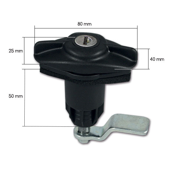 Cerradura 1209 con cilindro y llaves SRT1209N