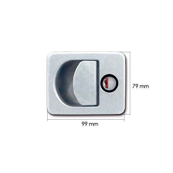 Zadi Serratura Kubus bianca 24/35 mm con chiavi Zadi