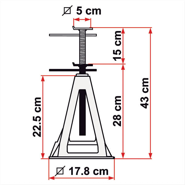 Gatos de aluminio Fiamma 00680-01-
