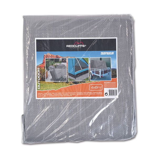 Telo protettivo 4 x 6 metri grigio TCM187