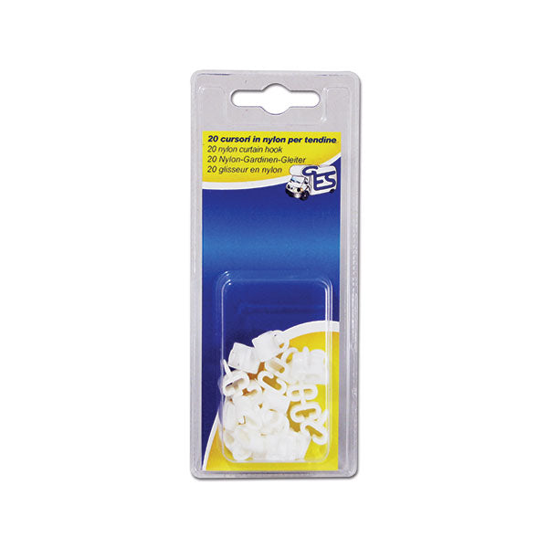 Gancio nylon x tendine x guida L - 20 pezzi TND101C 8032793938057