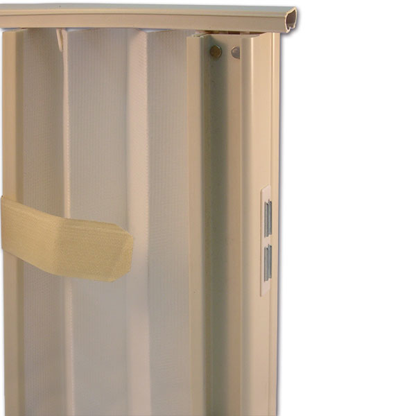 Separatore in Tessuto Idrorepellente Plissettato Color Panna per Camper 190x100 cm TND201