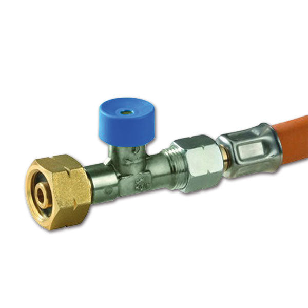 Manguera de gas de alta presión GOK 75 cm Italia GOK con seguridad