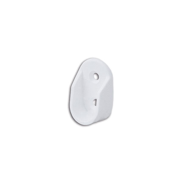 Soporte para barra de ropa con 2 agujeros, diámetro 18 cm, blanco TUB5118B