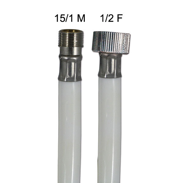 White PVC pipe 150 cm 3/8f 15/1m TUB5153B