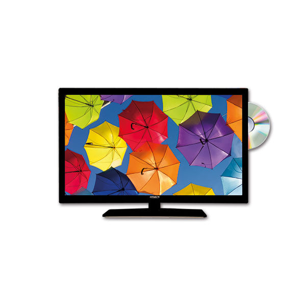 TV LED 18,5" per Camper e Caravan DVB-S2, DVB-T2 HEVC e DVD 12V TVL132