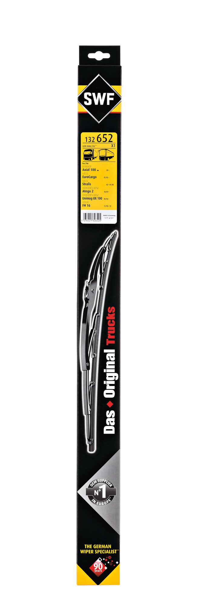 SWF Das Original Trucks, spazzola tergicristallo - 650 mm - 1 pz 132652